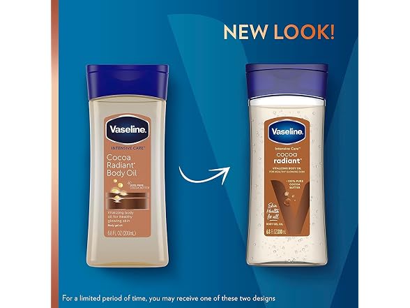 Vaseline Cocoa Radiant Gel Oil 6.8oz