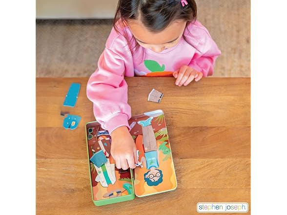 Stephen Joseph, Tall Travel Tin Magnetic Dress Up Playset