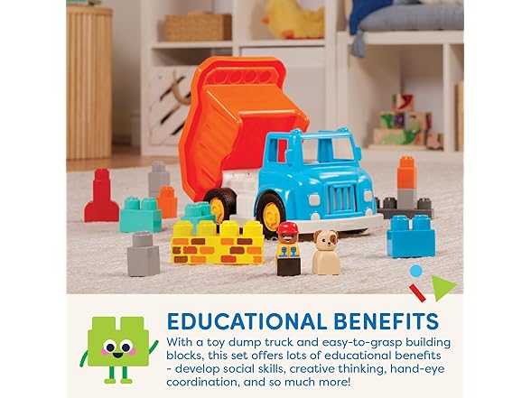 Battat 80pc Large Building Blocks w/Bag