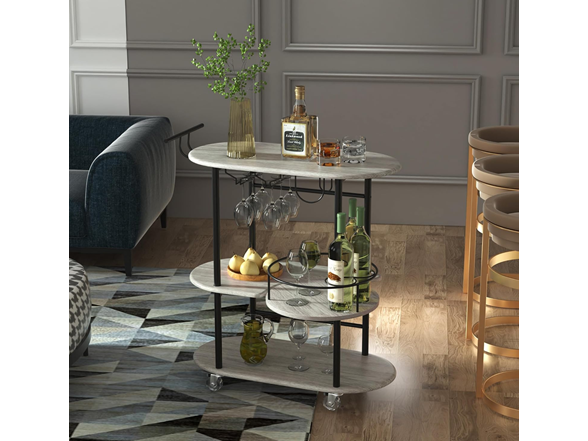 PAUKIN 4-Tier Bar Storage Cart