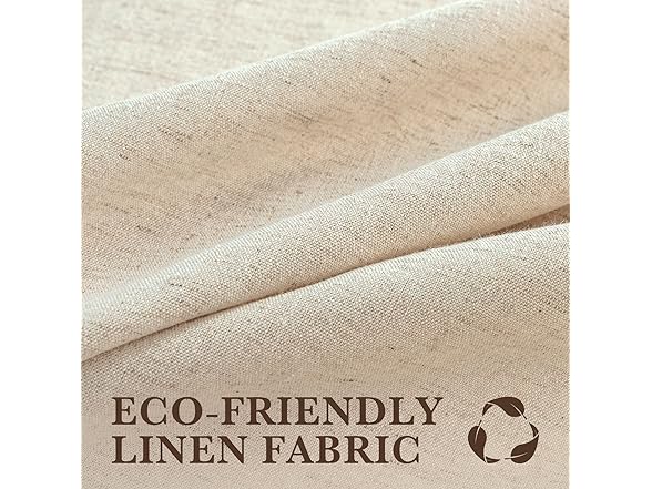 Seasonwood 72x84 Inches Linen Shower Curtain