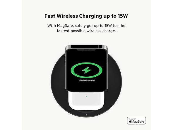 (NEW) Belkin MagSafe 2-in-1 Wireless Charging Stand