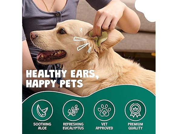 Scrubby Pet Dog Ear Wipes | 125 Count