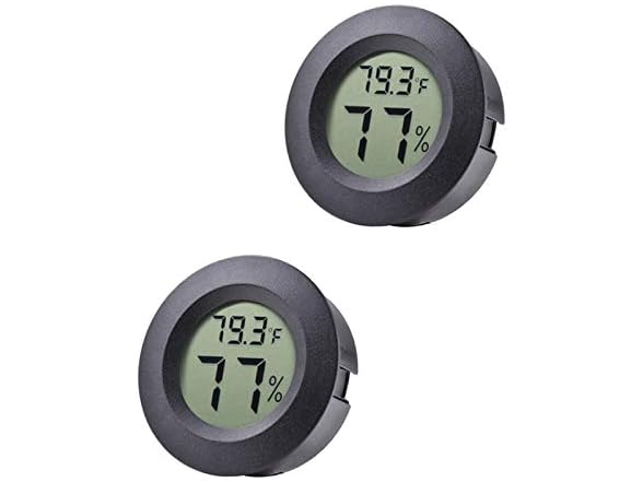 Veanic CON-129 (2 Pack) Mini Digital Hygrometer