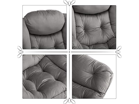 Lazy Chair with Foldable Ottoman