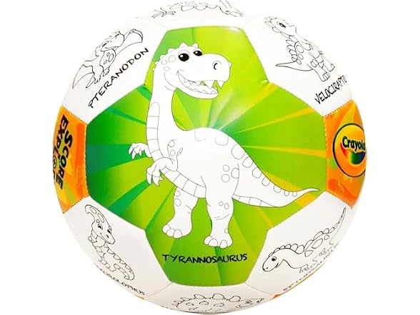 Crayola Official Soccer Ball - Dinosaur