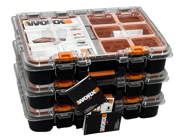 Worx Stack N' Roll 12 Compartment Organizer- 3PK