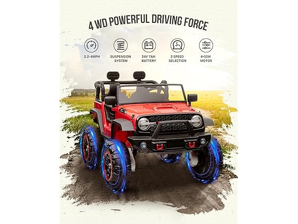 Hipicute 2 Seater 24V Ride on Car