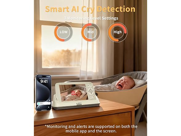 ALIOBC Baby Monitor W/ Camera and Audio