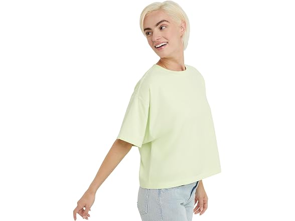 Hanes Women (S) Originals Garment Cropped T-shirt