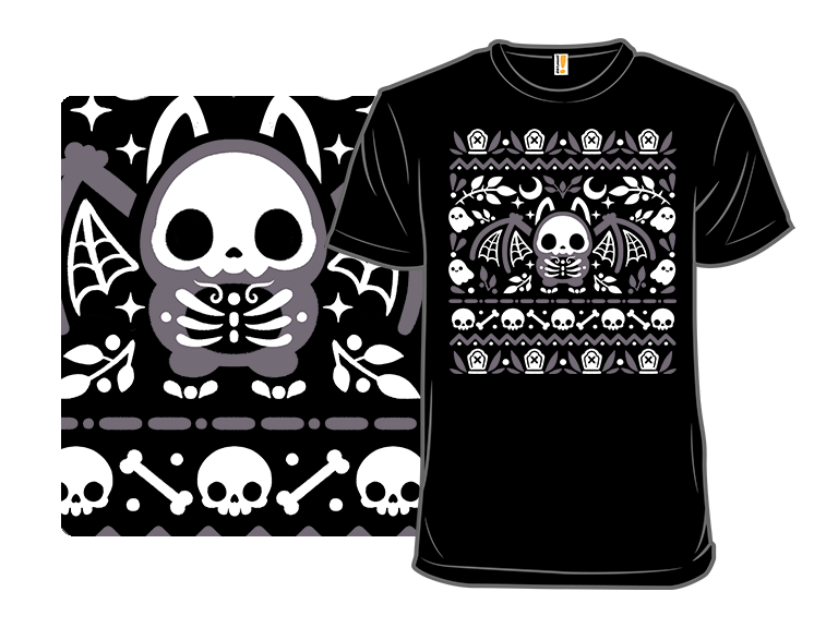 Folk Bat Ugly Halloween Sweater