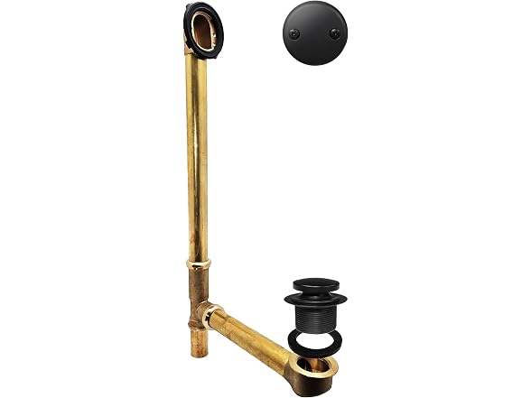 Westbrass A326-62 22-1/2" Brass Bath Waste & Overflow Assembly