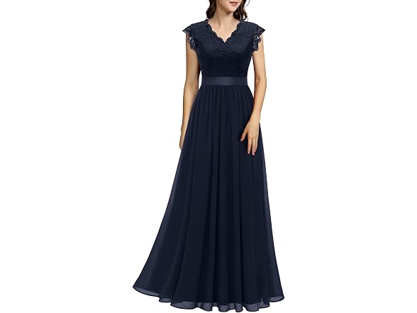 Dressystar Women (XL) V Neck Sleeveless Lace Dress