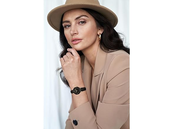 Jessica Simpson Leather Watch Octagon Dial