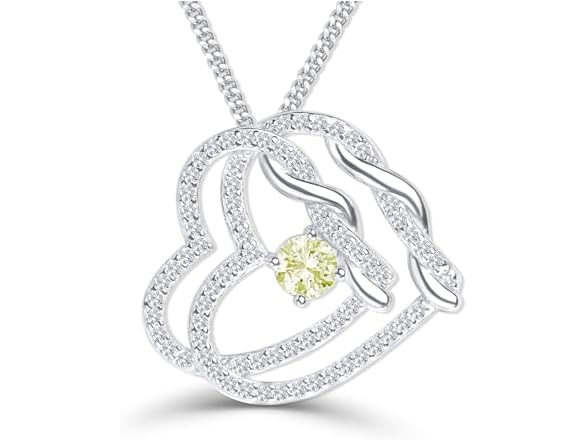 DUAL DIVINE Peridot Heart