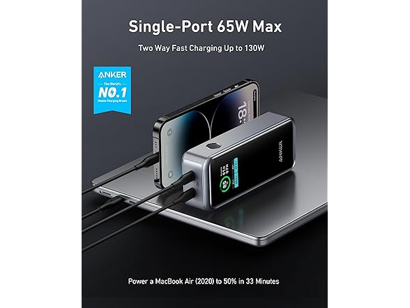ANKER Prime 12,000mAh 2-Port 130W Powerbank