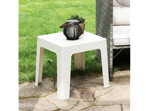 Sunnydaze Decor SUP-407 18 White Side Table White - Gallery 7