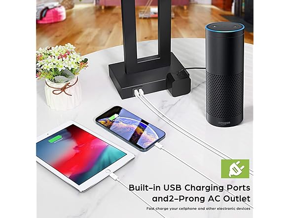 TOBUSA Set of 2 Touch Control Table Lamps