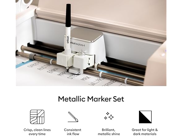 Cricut Metallic Pen Set, 1.0 mm (5 ct)