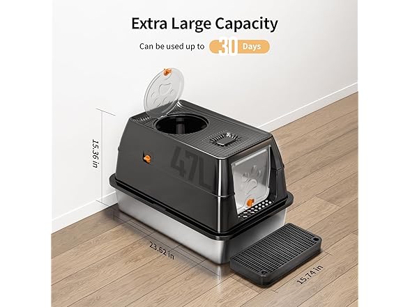 Eosarcu Stainless Steel Cat Litter Box
