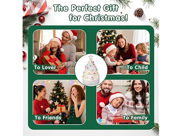 Brightever 2Pk Christmas Tree Night Lights