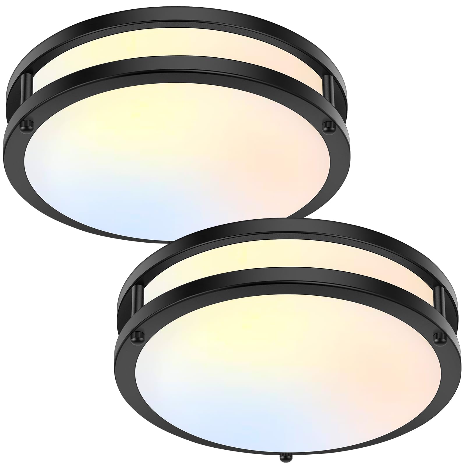 TOBUSA 10in Ceiling Light Black 2-Pk - Gallery 10