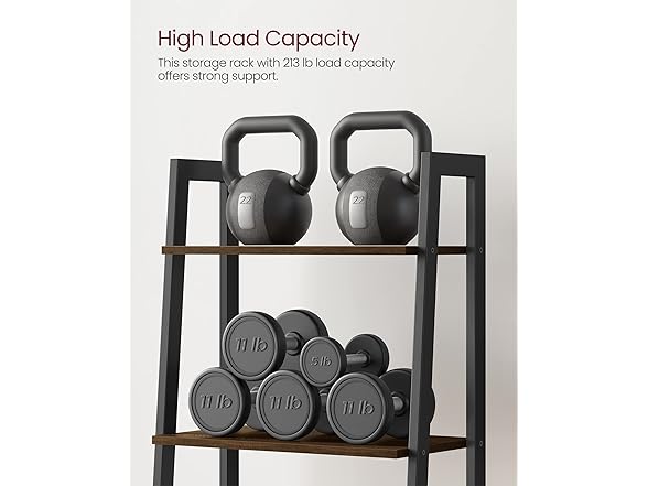 VASAGLE Ladder Shelf, 4-Tier Bookshelf