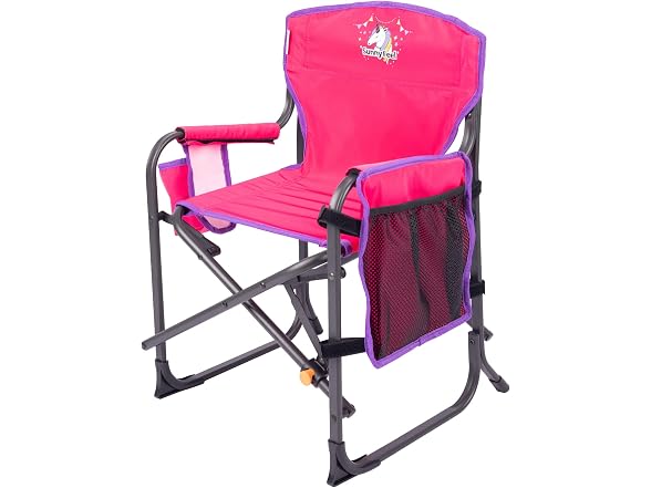 SUNNYFEEL Pink Kids Folding Camping Chair