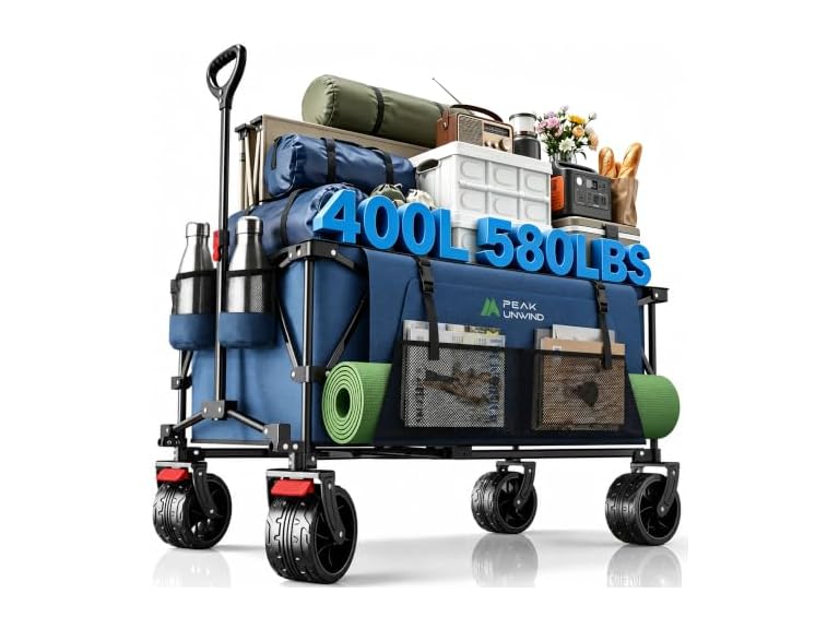PEAKUNWIND 400L Folding Wagon 580lbs