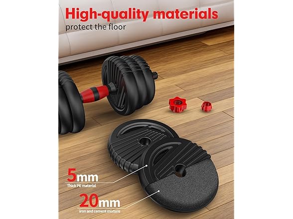 UNNMIIY Adjustable Dumbbells | 45lbs