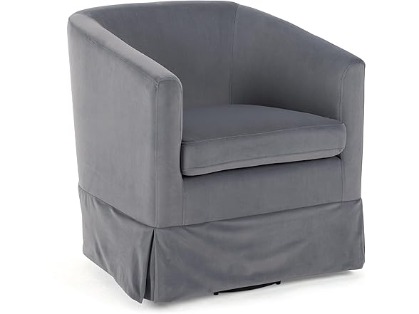 Tzou Modern Swivel Chair, Grey