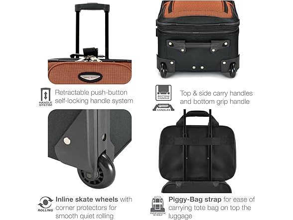 Travel Select Amsterdam Expandable Rolling Upright Luggage