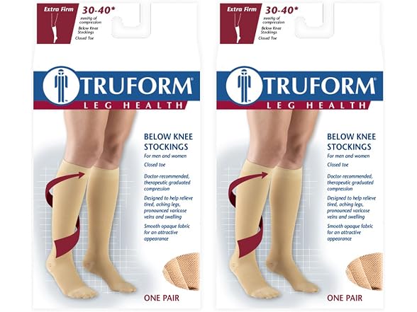 Truform 30 40 mmHg Compression Stockings Men and