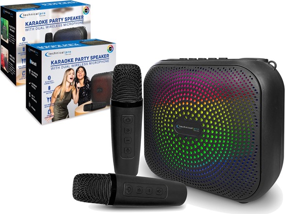 Technical Pro Portable LED Karaoke Speaker