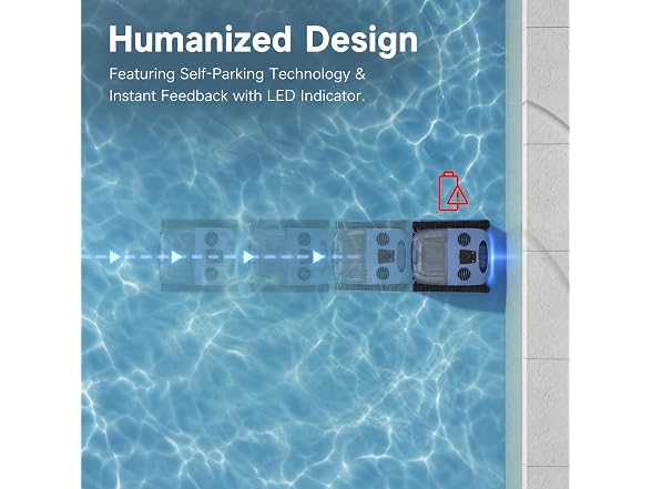 Cordless Robotic Pool Cleaner, 180-Min
