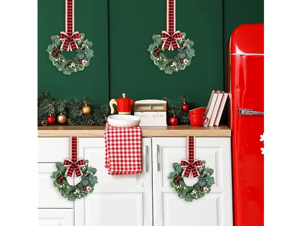 UJG 4PACK Mini Christmas Wreaths