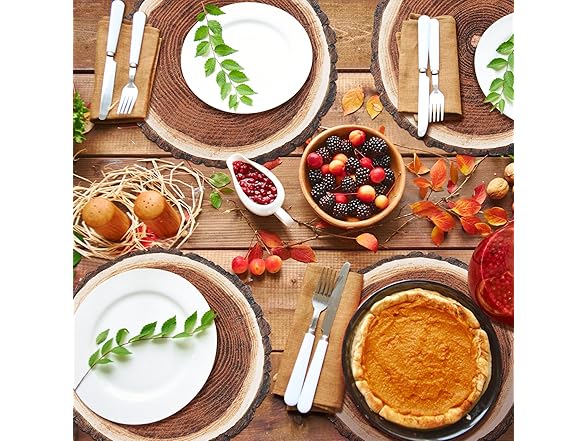 6 Pcs 12" Wood Table Centerpieces