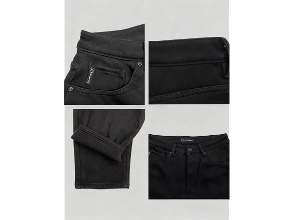 Blukraf Mens Fleece Lined Winter Jeans