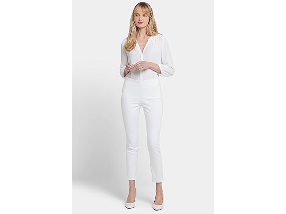 NYDJ Women's White Skinny Ankle (16)