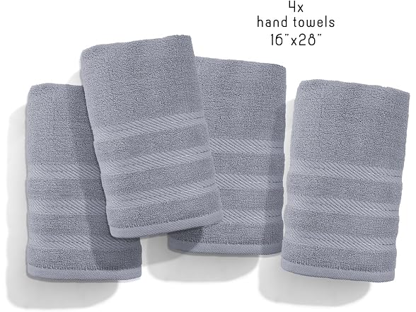 Hearth & Harbor Luxury Hand Towels - 100% Ring Spun Cotton