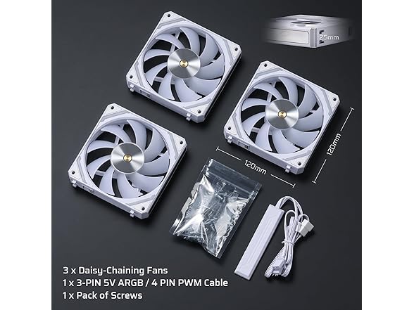 LTC CF-121D 120mm ARGB PC Case Fan