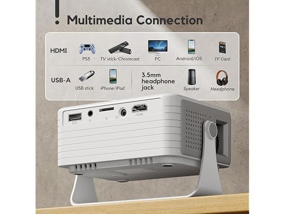 AKIYO Projector with WiFi and Bluetooth