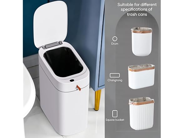 MOPUP GAR-110 5 Rolls 75pcs Drawstring Trash Bags