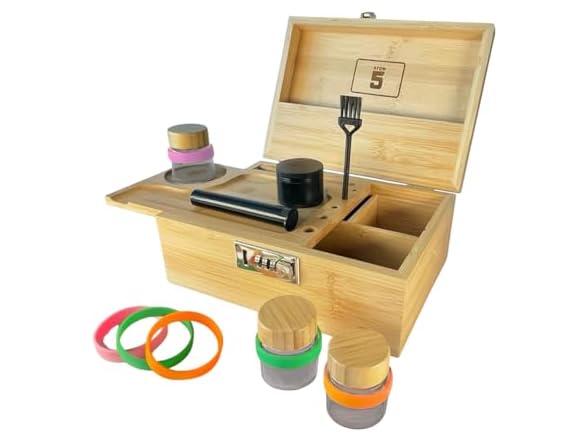 ATOM5 Premium Bamboo Storage Box