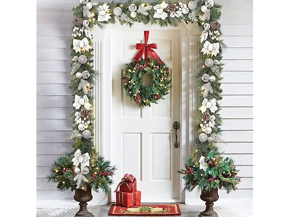 GarveeHome 6FT Lighted Christmas Garland