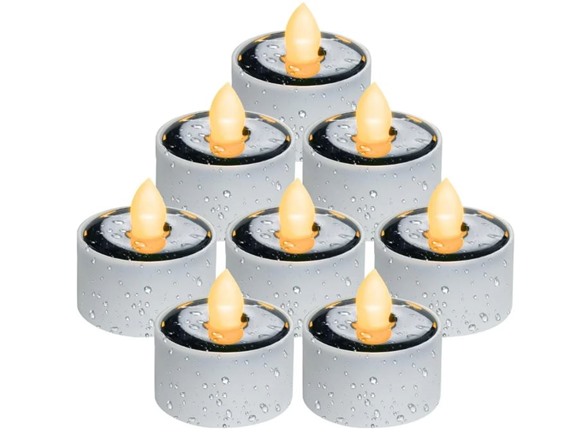 Hakol 8-Pack Solar Tea Lights