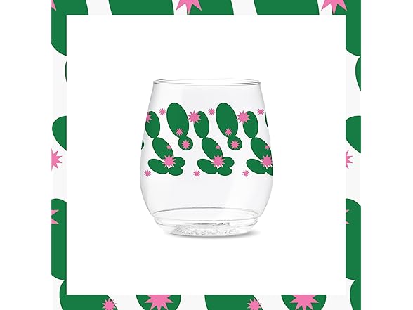 TOSSWARE 14oz Retro Plastic Glass 6Pk