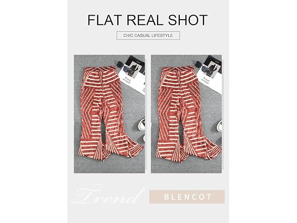Blencot Women (M) Bell Bottoms High Wide Trousers