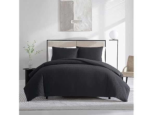 Vera Wang King Duvet Cover Set with Shams