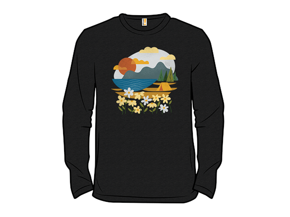 Sunset at a campsite